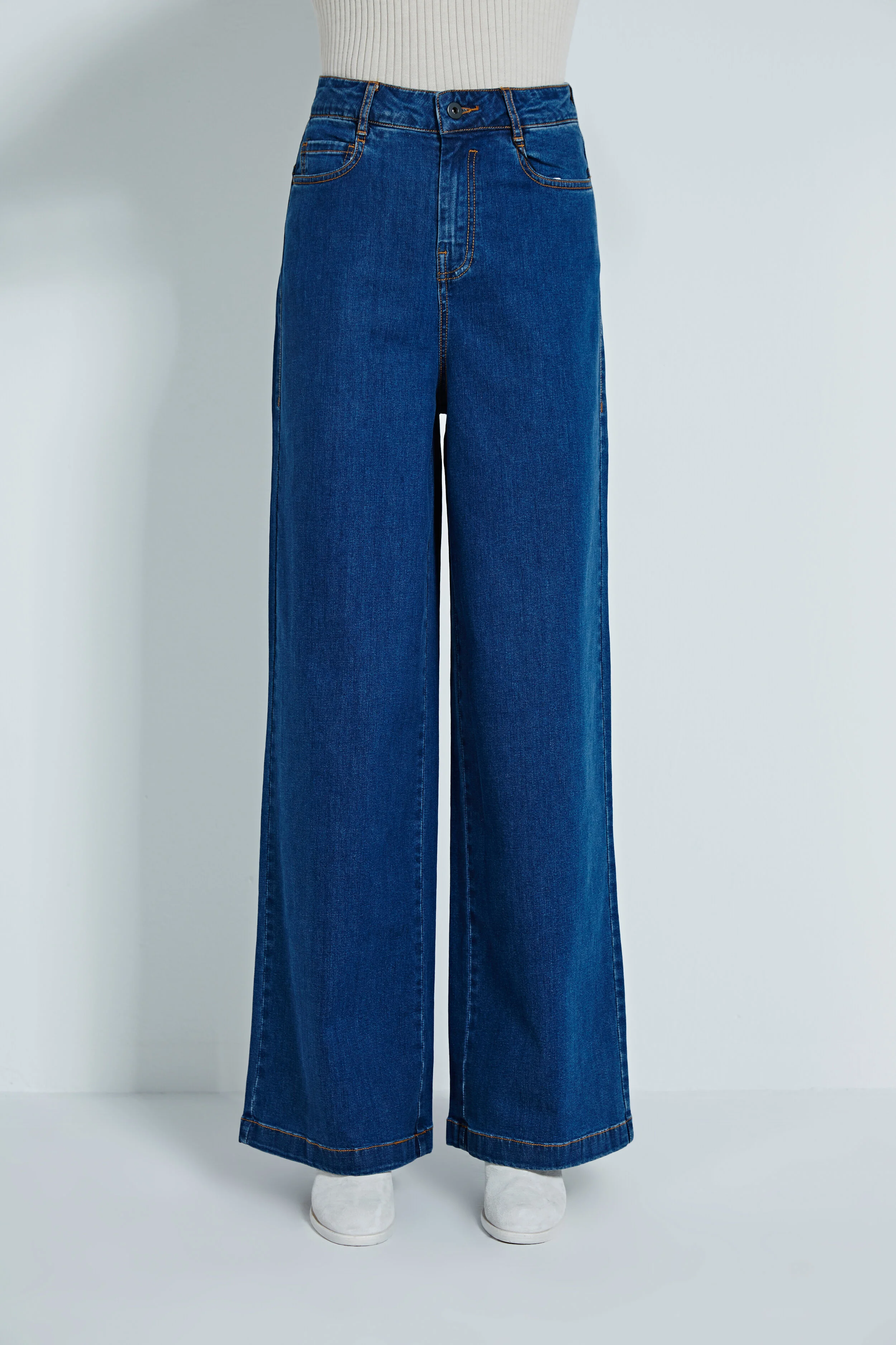 Wide Leg Denim Pants — AGoodFun (fka JNBY USA)